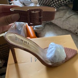 Simmi ankle strap shoes